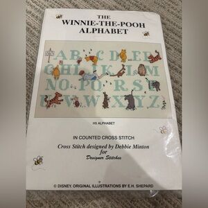 Winnie the Pooh Alphabet Cross Stitch Kit, Debbie Minton, Designer Stitches